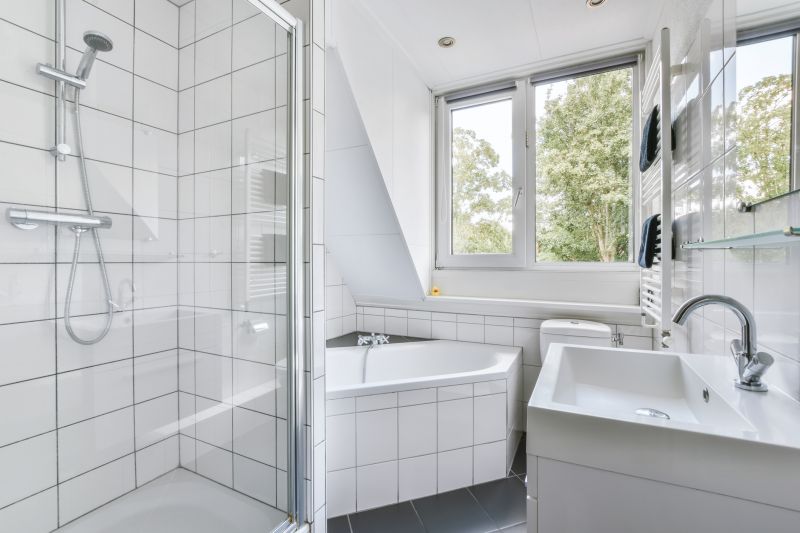Bathroom with Large Tiles